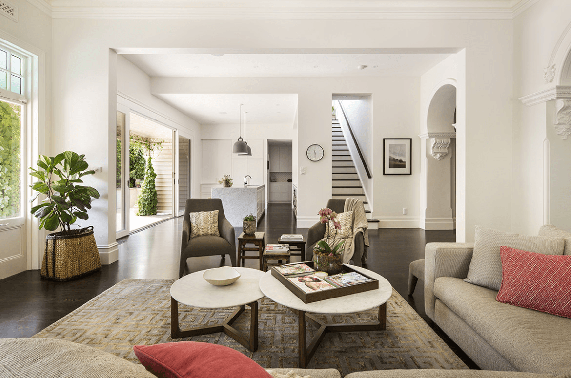 Family cooking together